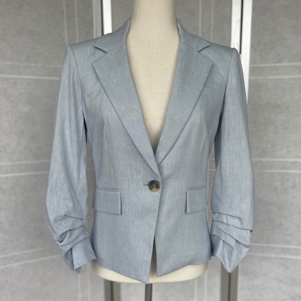 NWT Veronica Beard Heathered Vapor Aaliyah Dickey Jacket sz 2